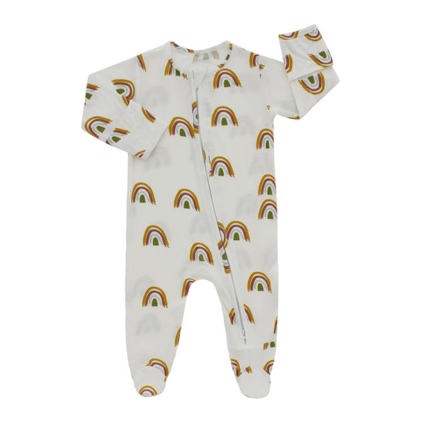 Regenbogen Neutraler Bambus Pyjama 18-24 Monate