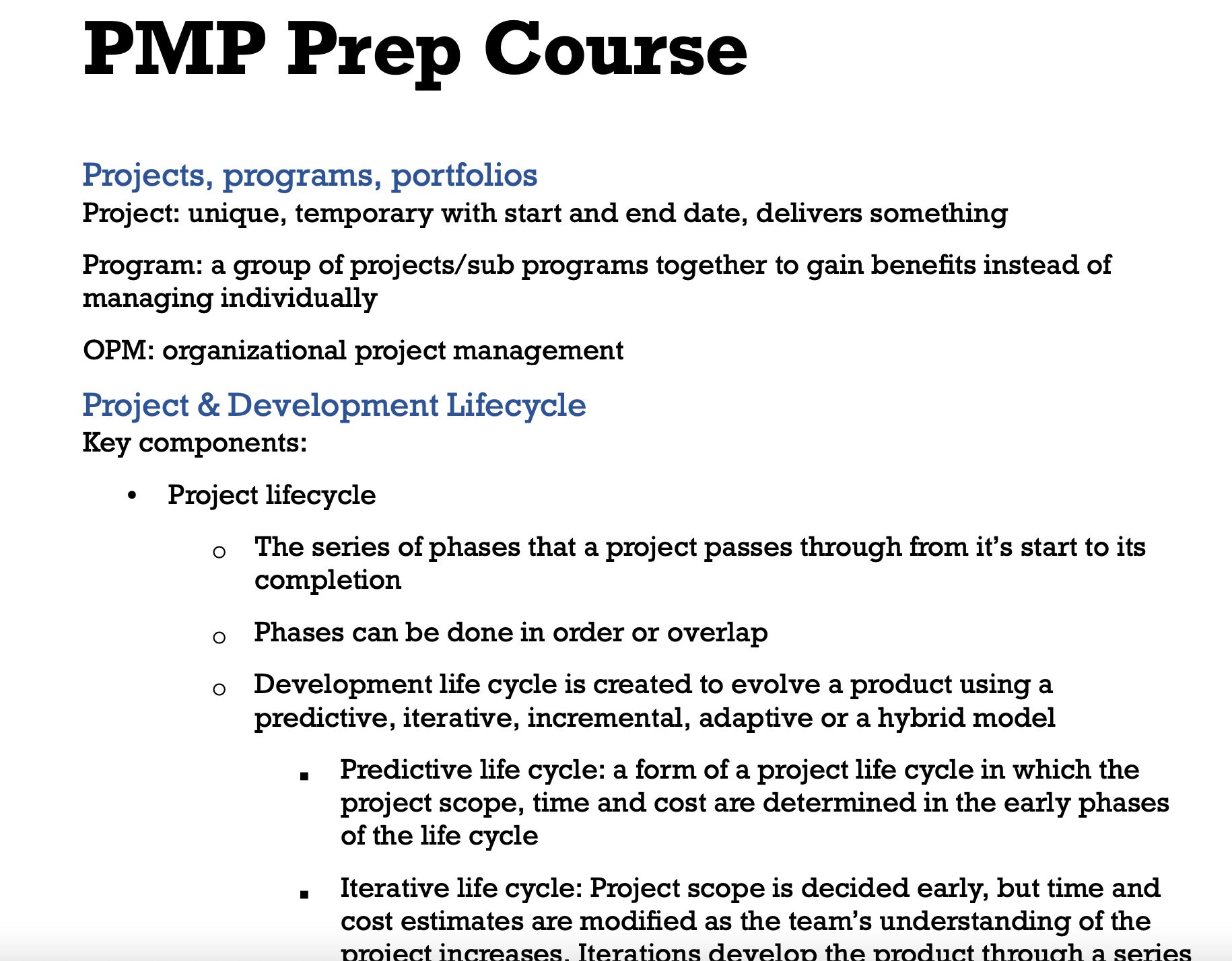 Pmp Notes Pmp Study Notes 5Th Edition Pdf – DCZCWE