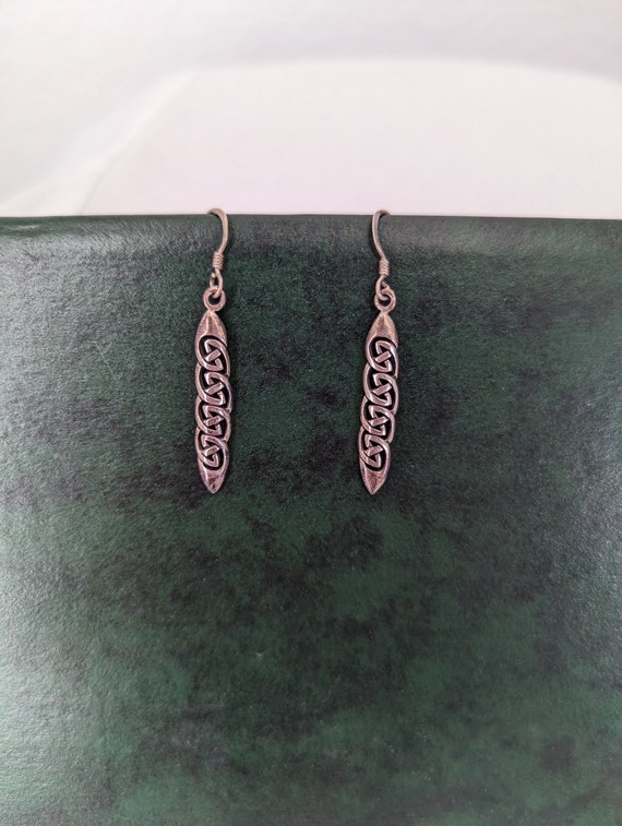 Celtic knot earrings, Sterling Silver Celtic Knot 