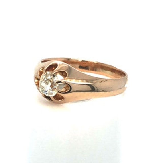 Antique victorian Engagement Ring Buttercup Setting A… Gem