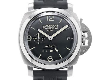 PANERAI Luminor 1950 10 Tage GMT Power Reserve PAM 270 Automatik Limited Edition Schwarz Herrenuhr 44 mm J Series