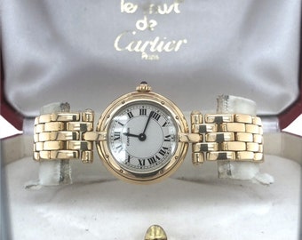 Cartier Panther Vendome 18K Yellow Gold Quartz 24mm with box and paper