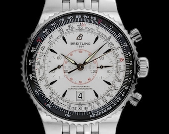 Pre-Owned   Breitling Navitimer Montbrillant with original paper like a brand new A23340 White Dial Automatic Men's Watch 47mm.extra limited