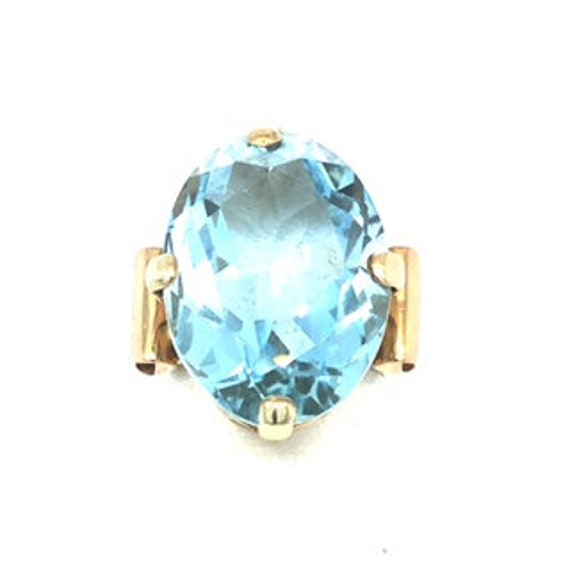 Jewelry.Vintage HUGE Women’s Aquamarine sky Blue … - image 2