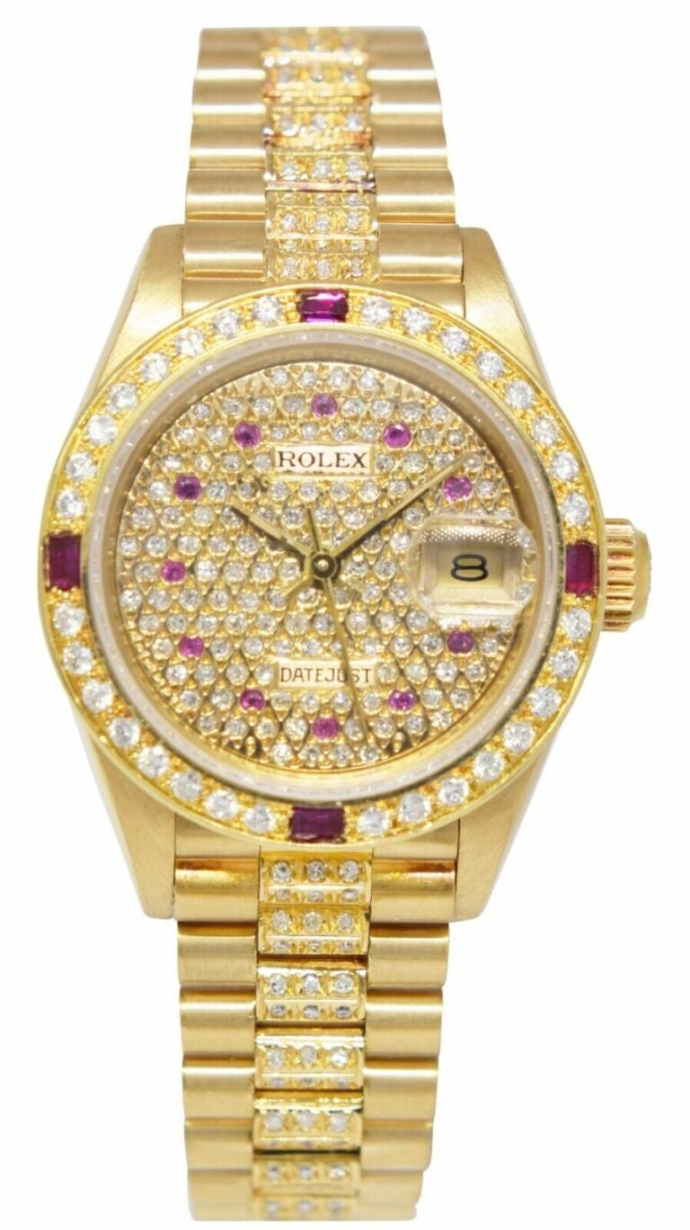 Sale! Rolex Ladies 1ct++ Diamond 18k Yellow Two Tone Watch Rolex Datejust 31 watch: 18 kt yellow gold - m278288rbr-0028 main image 4