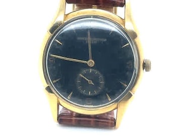 VACHERON CONSTANTIN Vintage jaren 1950 18 kt geelgouden 35 mm herenhorloge, wijdverbreid 458/38