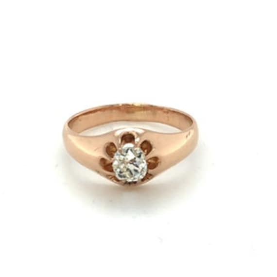 Antique victorian Engagement Ring Buttercup Setting A… Gem