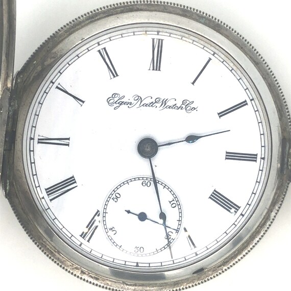 Elgin Natl. Watch Co. Silver Hunter Case Winded Pocket WATCH
