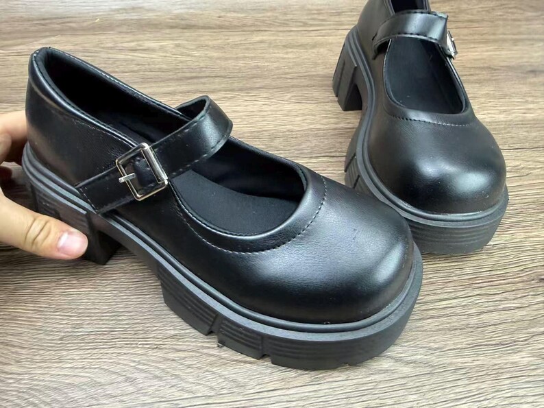Mary Jane, botas de cuero, hechas a mano, zapatos vintage, zapatos de mujer, zapatos pequeños de cuero, regalo de cumpleaños, regalo de Navidad imagen 7