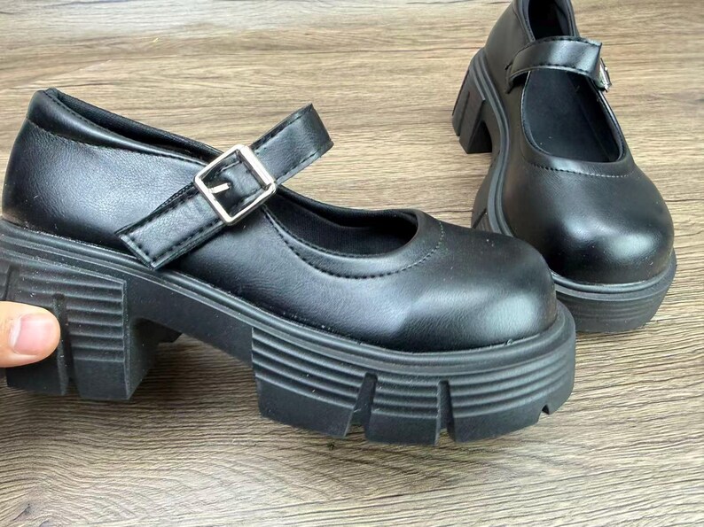 Mary Jane, botas de cuero, hechas a mano, zapatos vintage, zapatos de mujer, zapatos pequeños de cuero, regalo de cumpleaños, regalo de Navidad imagen 11