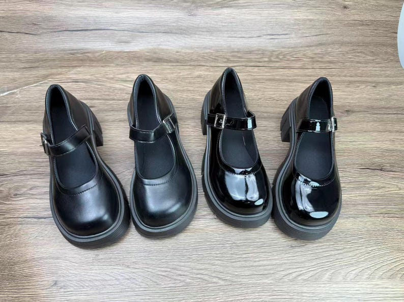 Mary Jane, botas de cuero, hechas a mano, zapatos vintage, zapatos de mujer, zapatos pequeños de cuero, regalo de cumpleaños, regalo de Navidad imagen 2
