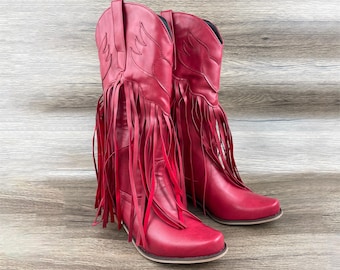 Western boots, Western cowboy boots, knight boots, long boots, women's boots, tassel boots, pointed boots, high boots