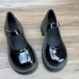 Mary Jane, botas de cuero, hechas a mano, zapatos vintage, zapatos de mujer, zapatos pequeños de cuero, regalo de cumpleaños, regalo de Navidad imagen 1