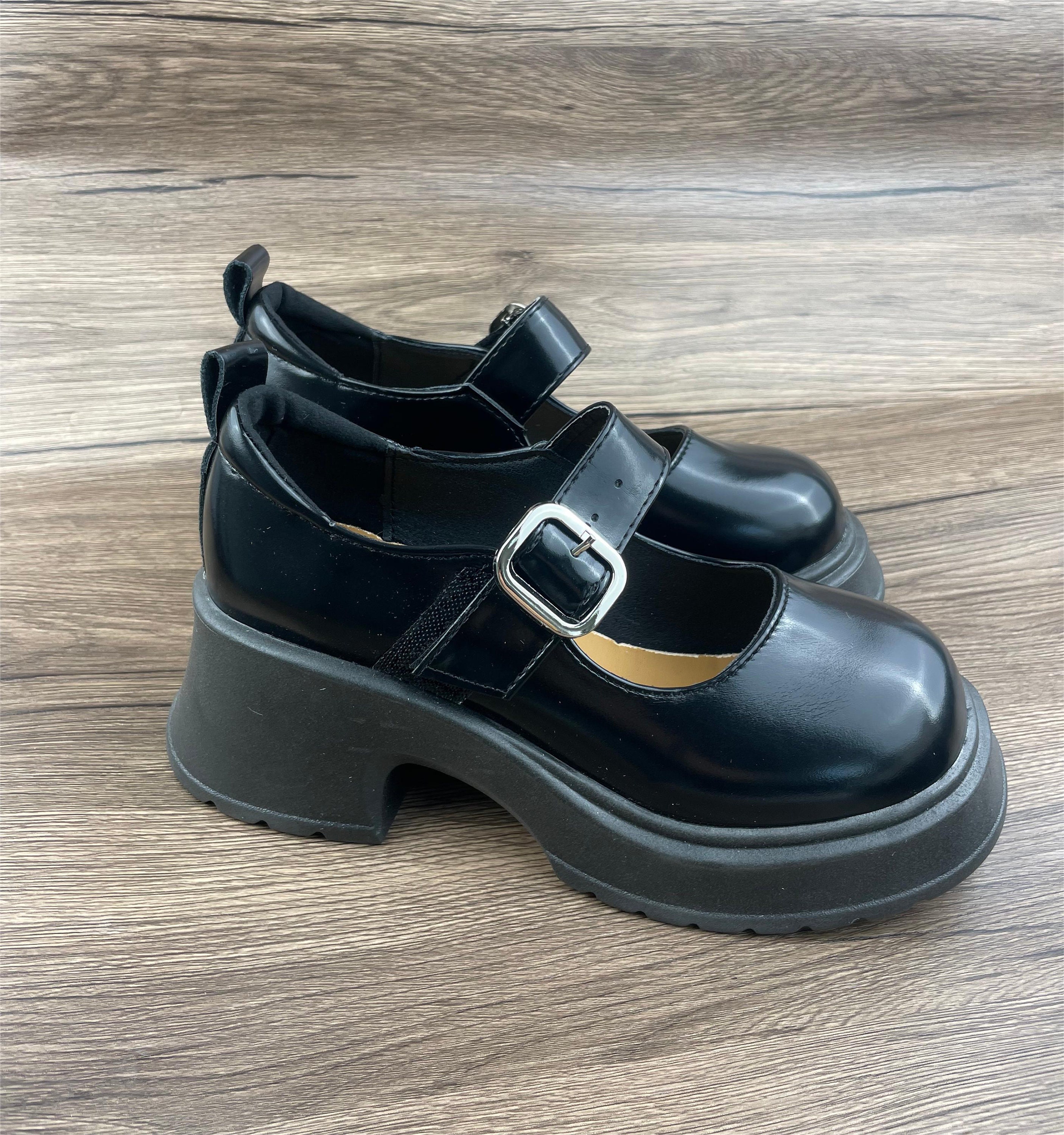 Mary Jane Shoes, High Heels, Small Leather Shoes, Vintage