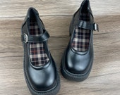Mary Jane, Leather Boots, Handmade, Vintage Shoes, Women's