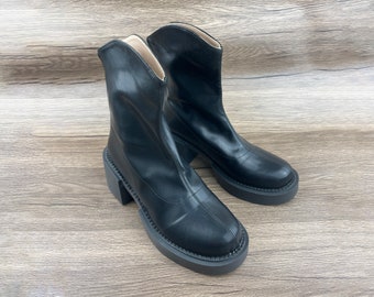 Black boots, women's boots, high heels, boot, knight boots