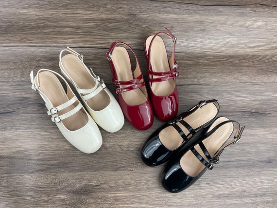 Mary Jane Shoes Vintage Shoes Sandals Women s Shoes Red Shoes Black Shoes Beige Mary Jane Etsy Canada