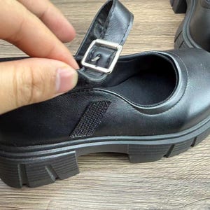 Mary Jane, botas de cuero, hechas a mano, zapatos vintage, zapatos de mujer, zapatos pequeños de cuero, regalo de cumpleaños, regalo de Navidad imagen 6