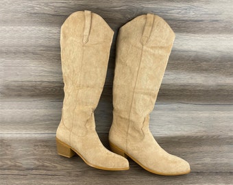 Bottes rétro, bottes pour femmes, bottes, bottes de chevalier, bottes de cowboy western, bottes longues, bottes pointues
