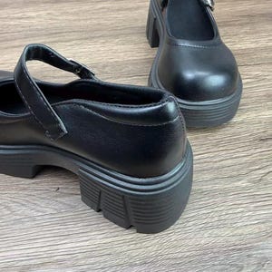 Mary Jane, botas de cuero, hechas a mano, zapatos vintage, zapatos de mujer, zapatos pequeños de cuero, regalo de cumpleaños, regalo de Navidad imagen 14