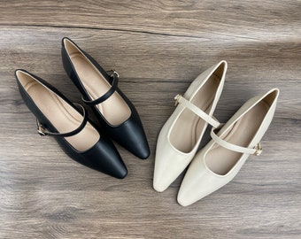 Chaussures pour femmes faites main, chaussures pointues pour femmes, chaussures, chaussures plates, chaussures de mariage, chaussures Mary Jane, chaussures pour femmes