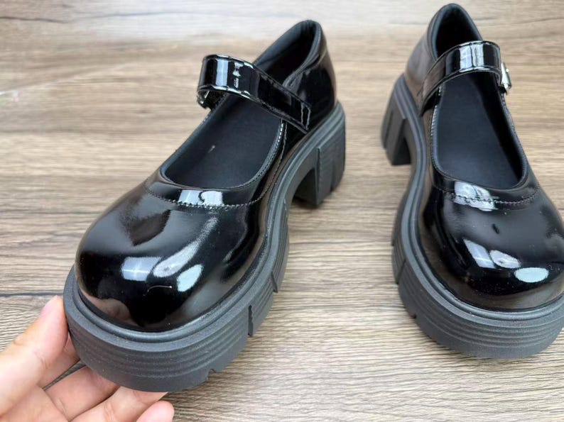 Mary Jane, botas de cuero, hechas a mano, zapatos vintage, zapatos de mujer, zapatos pequeños de cuero, regalo de cumpleaños, regalo de Navidad imagen 8