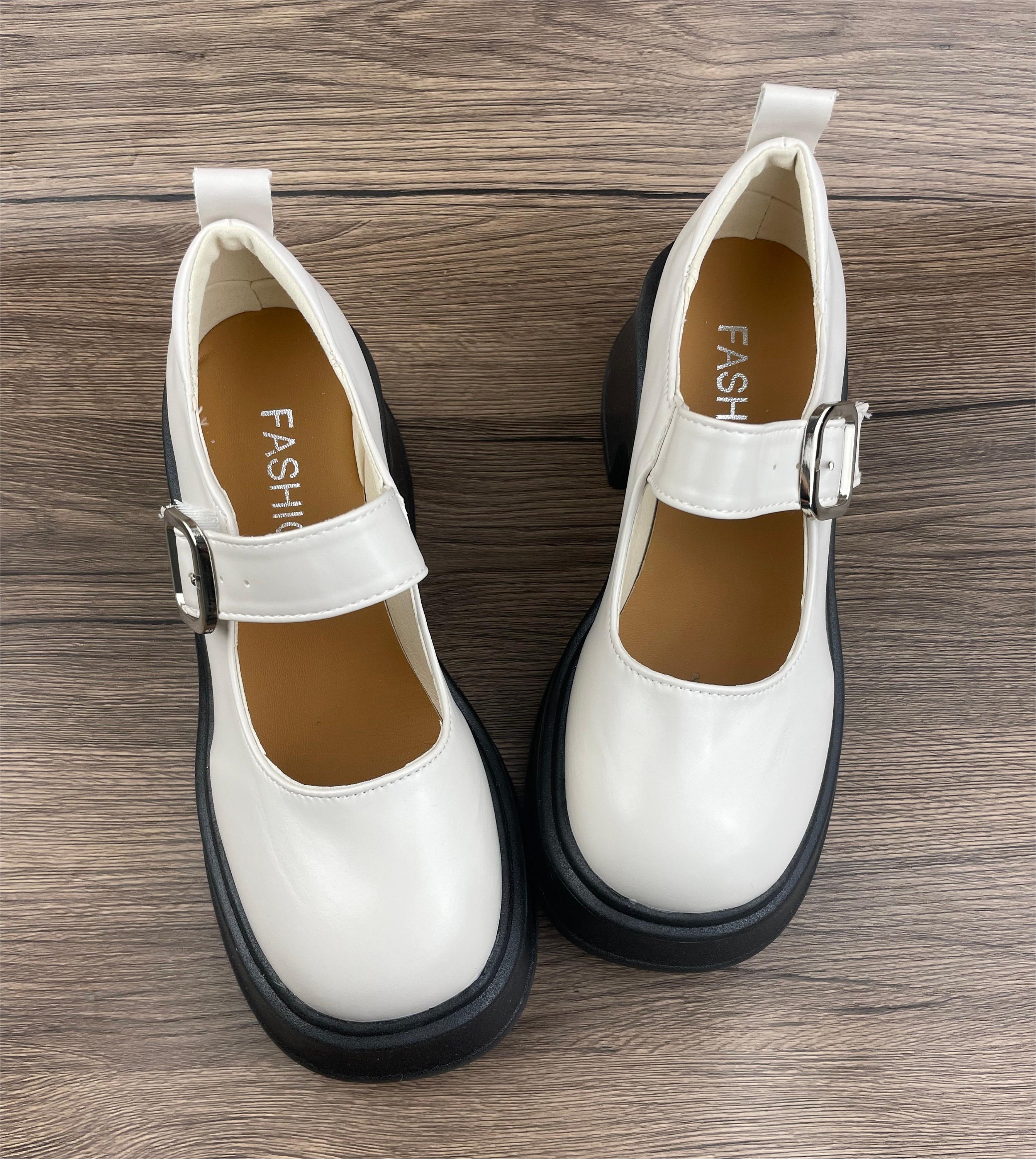 Mary Jane Shoes, High Heels, Small Leather Shoes, Vintage