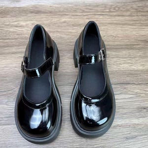 Mary Jane, botas de cuero, hechas a mano, zapatos vintage, zapatos de mujer, zapatos pequeños de cuero, regalo de cumpleaños, regalo de Navidad imagen 9