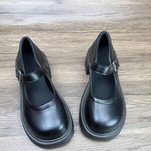 Mary Jane, botas de cuero, hechas a mano, zapatos vintage, zapatos de mujer, zapatos pequeños de cuero, regalo de cumpleaños, regalo de Navidad Matte finish