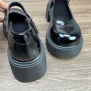 Mary Jane, botas de cuero, hechas a mano, zapatos vintage, zapatos de mujer, zapatos pequeños de cuero, regalo de cumpleaños, regalo de Navidad imagen 4