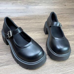 Mary Jane, botas de cuero, hechas a mano, zapatos vintage, zapatos de mujer, zapatos pequeños de cuero, regalo de cumpleaños, regalo de Navidad imagen 5