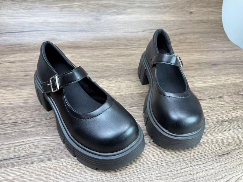 Mary Jane, botas de cuero, hechas a mano, zapatos vintage, zapatos de mujer, zapatos pequeños de cuero, regalo de cumpleaños, regalo de Navidad imagen 5