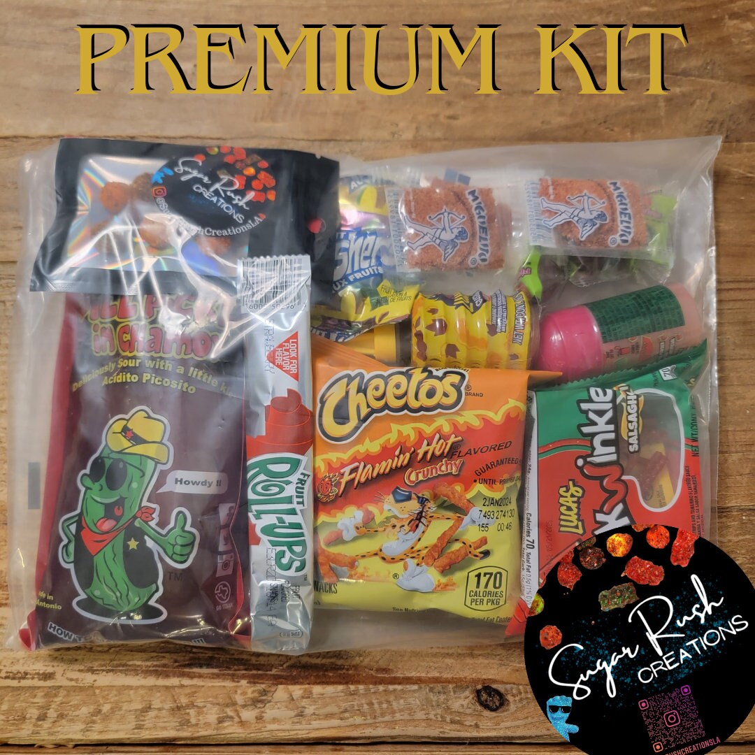 Chamoy Pickle Kit Big Tex Dill Pickle in Chamoy Hot Cheetos Chamoy