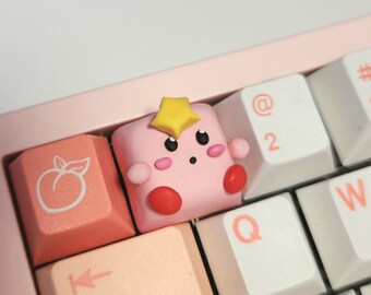 Kirbee keycap | Cute Handmade Artisan Keycaps