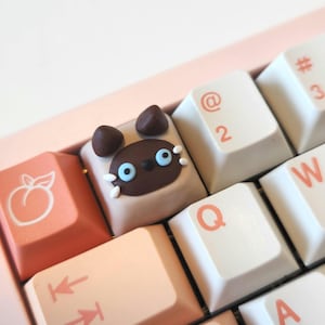 Siamese Cat keycap | Cute Handmade Artisan Keycaps