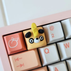 Mossanda Lux | Palworld | Electric Panda | Cute Handmade Artisan Keycaps