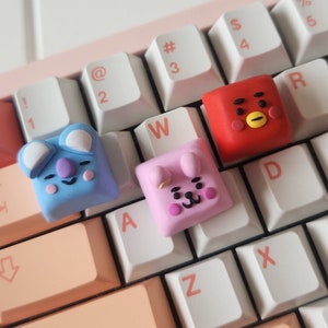 BT21, BTS keycap | Cute Handmade Artisan Keycaps