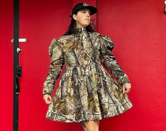 Vestido de princesa con estampado de camuflaje Realtree