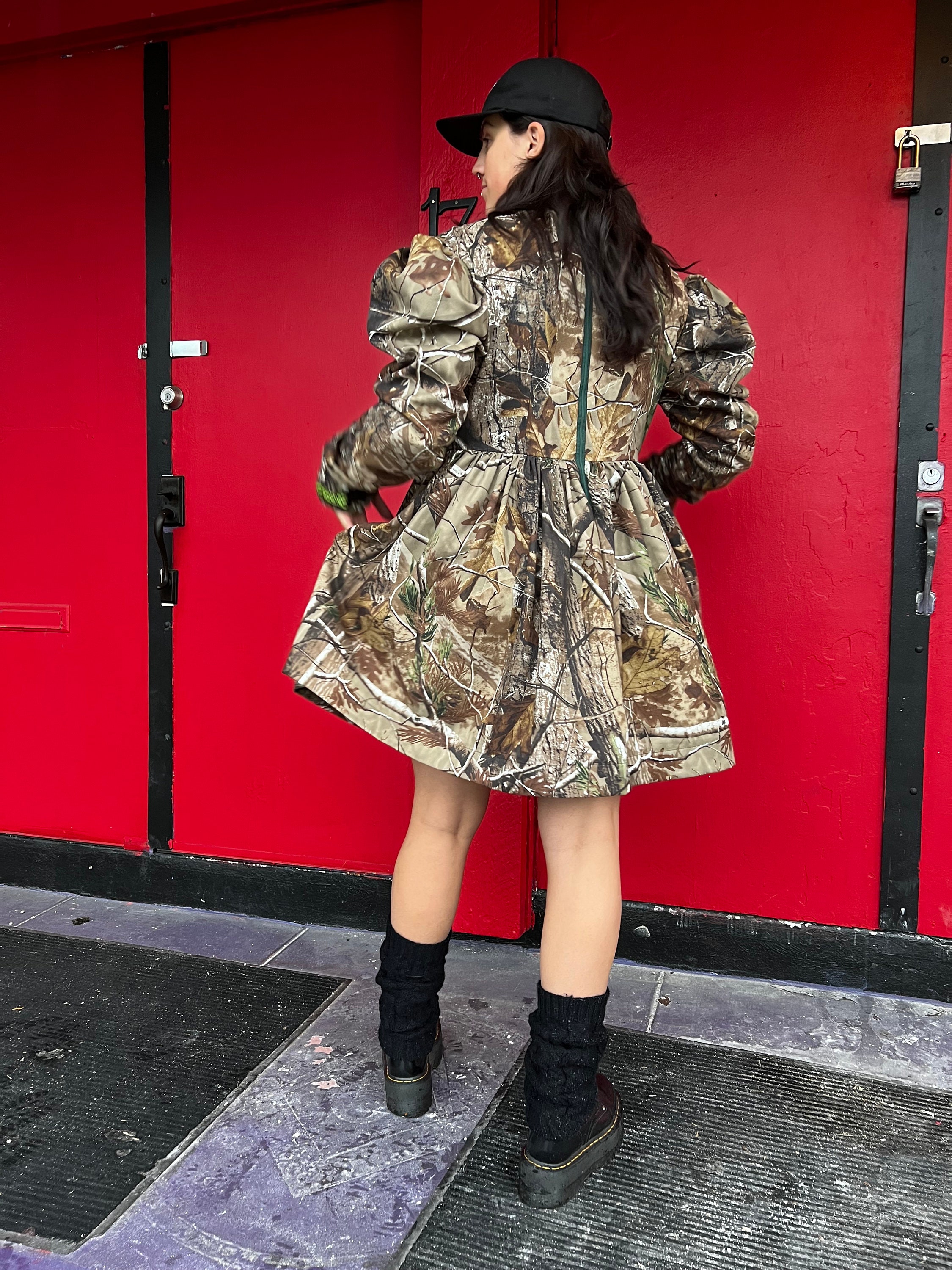 strapless open back dress SHORT CAMO Dress Beaded and Full Princess Skirt – Weddings in Camo main image 1