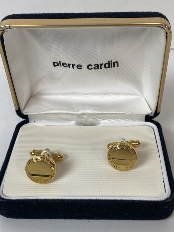 Pair of Vintage Pierre Cardin Gold-Tone Cuff Link… - image 1