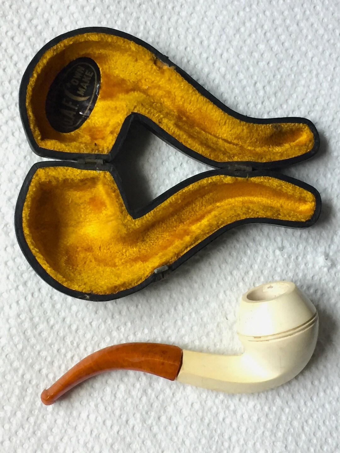 Vintage GAF Collectible Pipe and Pipe Carrying Case Etsy