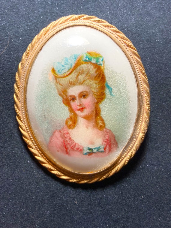 Beautiful Antique Victorian Miniature Portrait Cel