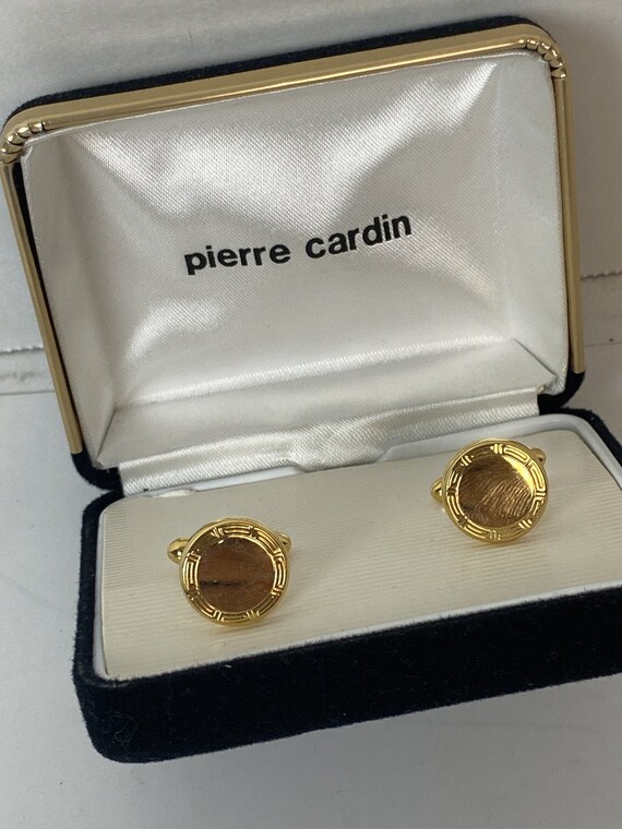 Pair of Vintage Pierre Cardin Gold-Tone Cuff Link… - image 3