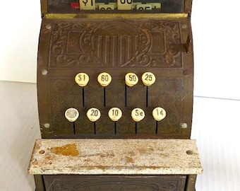 アンティーク　トイ　キャッシュレジスター　1910年　アメリカ　レア アンティーク NCR ナショナル キャッシュレジスター モデル 1064 G