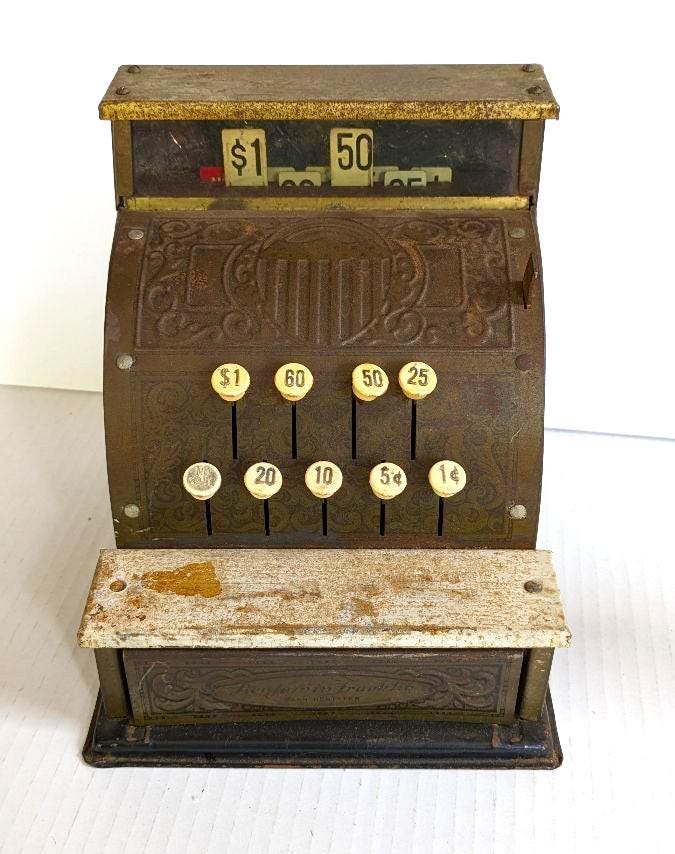 Antique Toy Cash Registers - Etsy