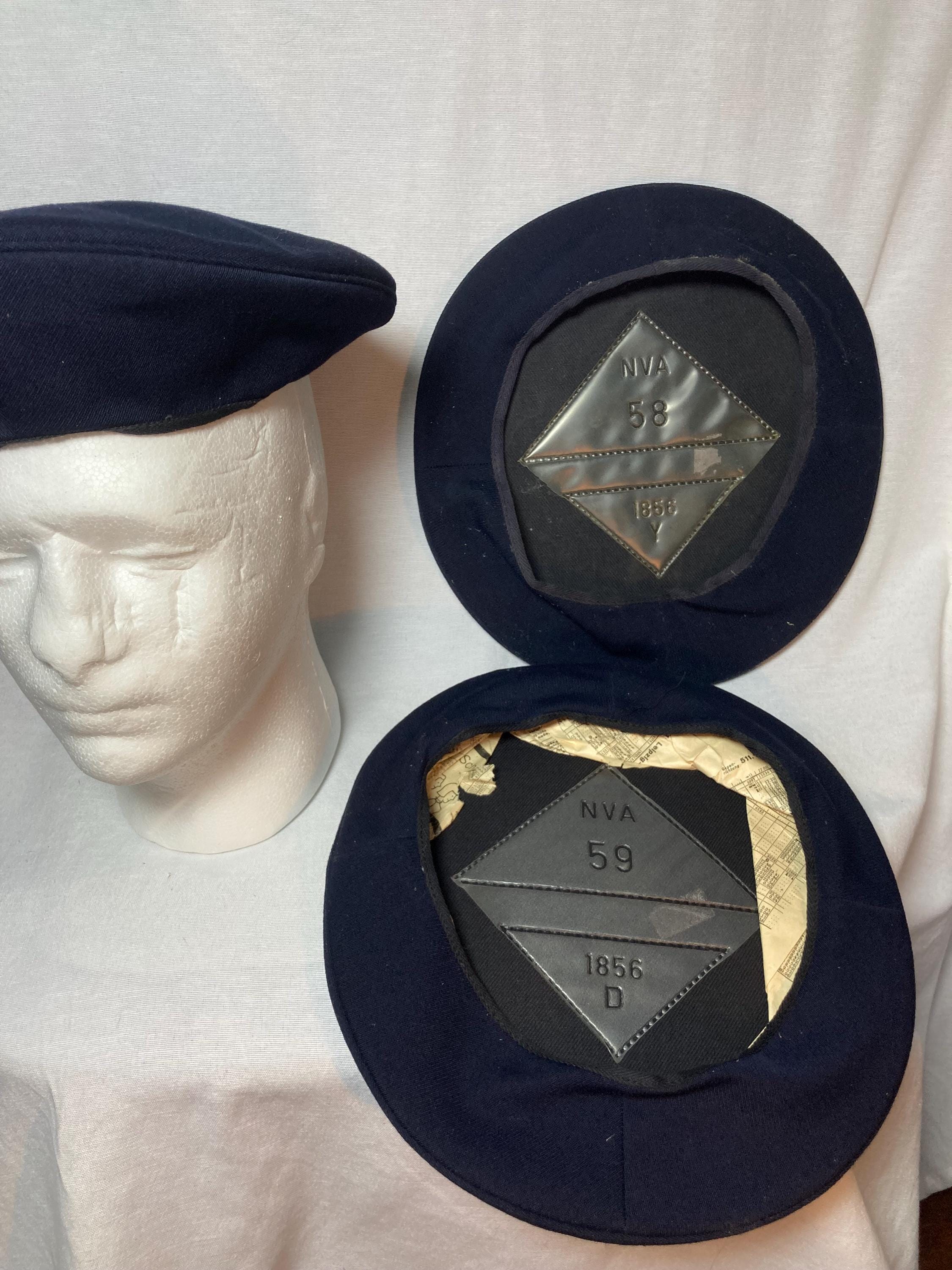 Vintage‎ Beret Navy Beaded Emblem Sterkowski Grand Classic Beret | Woolen Cloth Beret for Men  main image 4