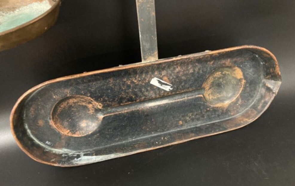 Antique Hand Hammered Copper and Brass Hanging Scale - Etsy