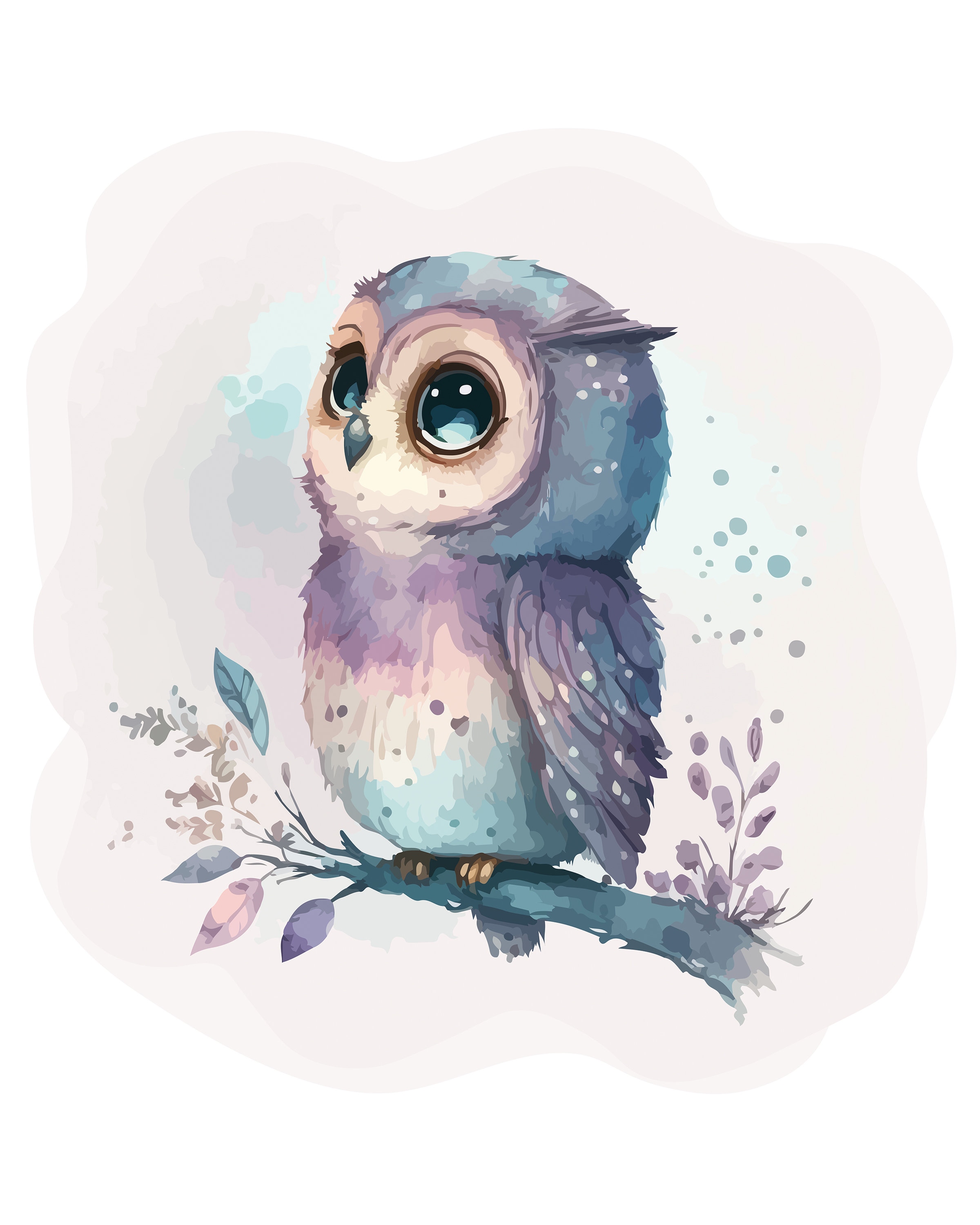 Owl Printable Printable Owl Downloadable Owl Art Jungle - Etsy