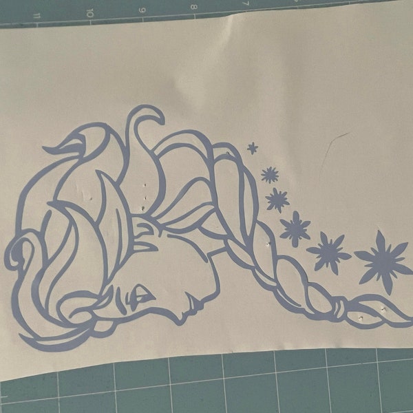 Elsa Vinyl Sticker Etsy