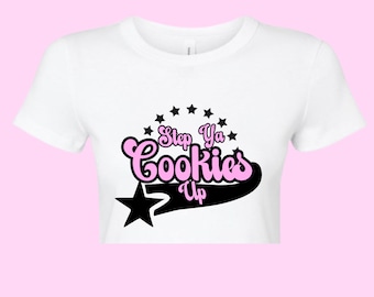 Zet je koekjes op| Nicki Minaj| 5 sterren| | baby-T-shirt| grafisch T-shirt| roze vrijdag | Nicki Minaj concertshirts| | barb | Koningin van de rap| Nicki-tour
